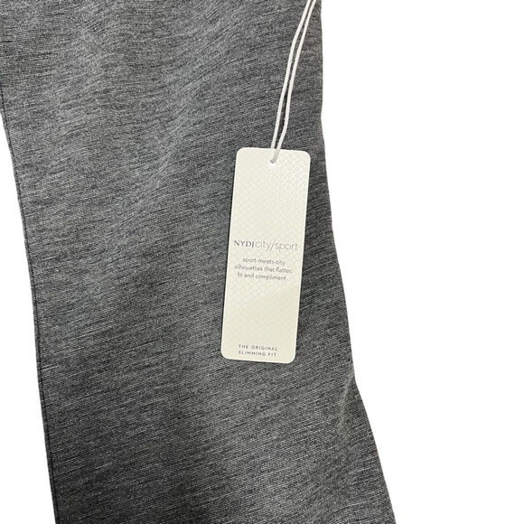 NYDJ Seamed Trainer Tank With Shelf Bra Dark Heather Grey & Black XS NWT - Picture 9 of 11
